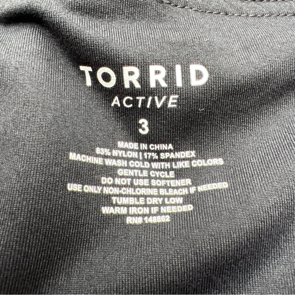 Torrid Active Womens Black Minimalist Casual Athletic Workout Biker Shorts|Sz:3X - Picture 9 of 15